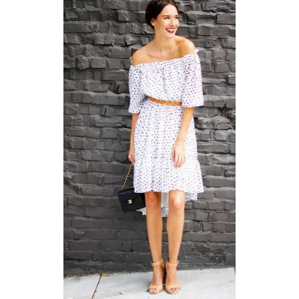 ✨Elasticized Off Shoulder  Dress Drawstring Waist✨ - Picture 6 of 7